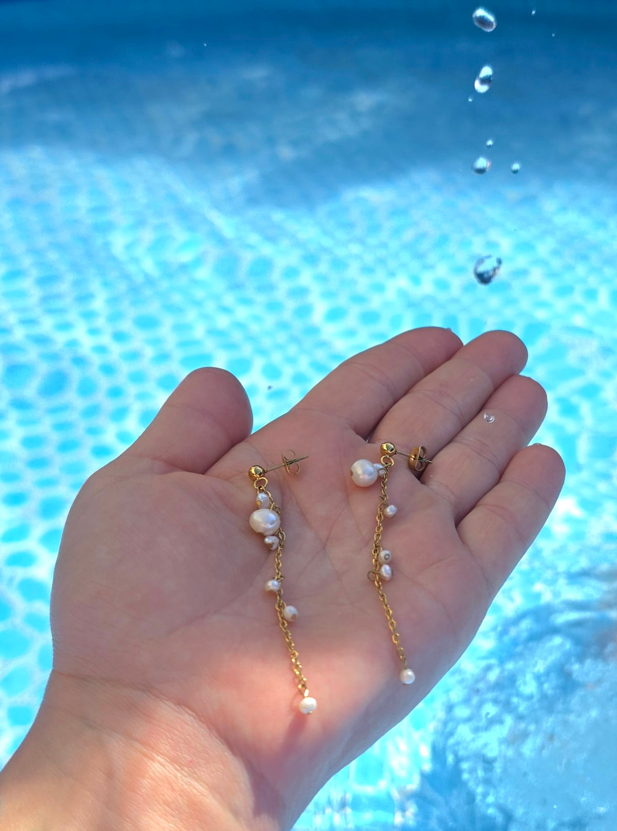 Pearl drop øreringe